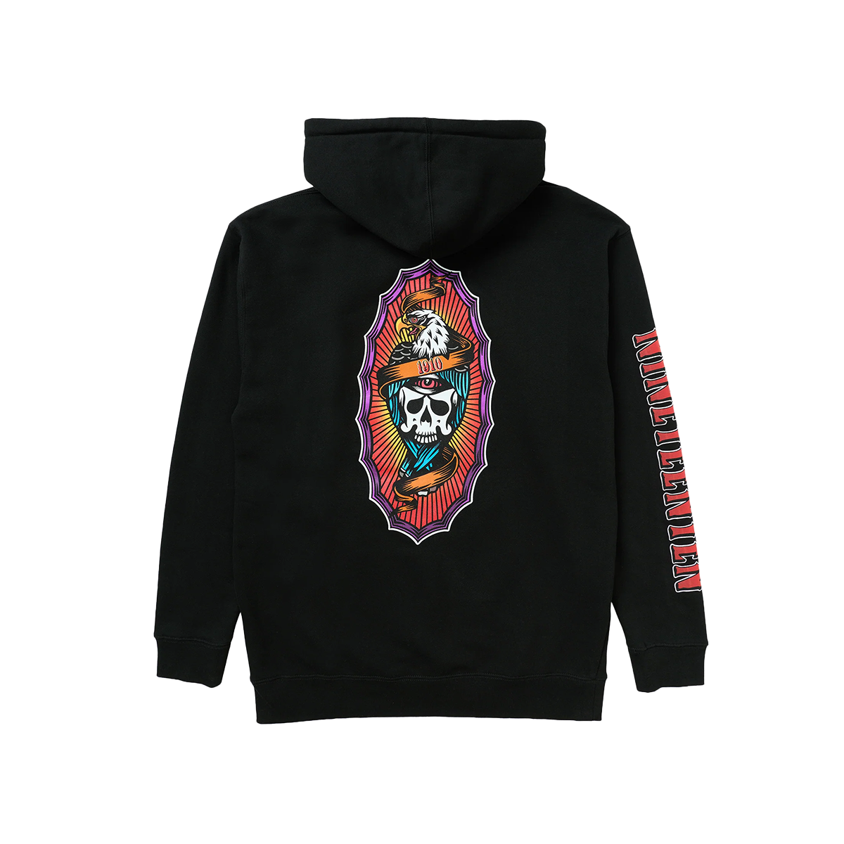 1910 Hawks On The Run Pullover Hoodie - Black