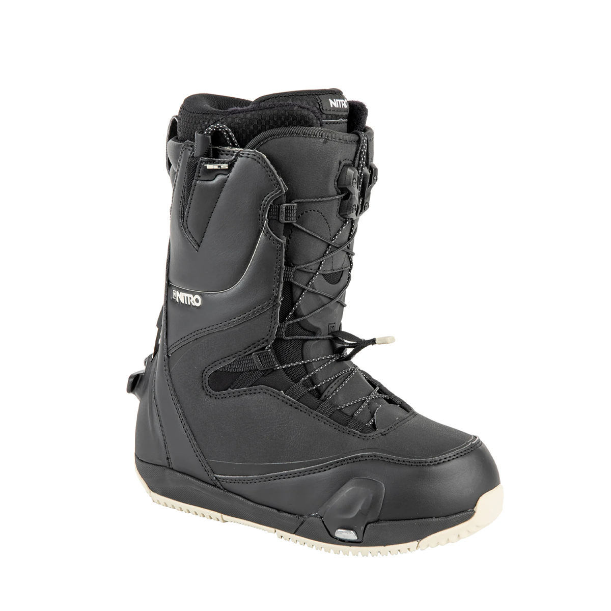 Nitro Women's 2024 Cave TLS Step On Snowboard Boots - Black/Sand