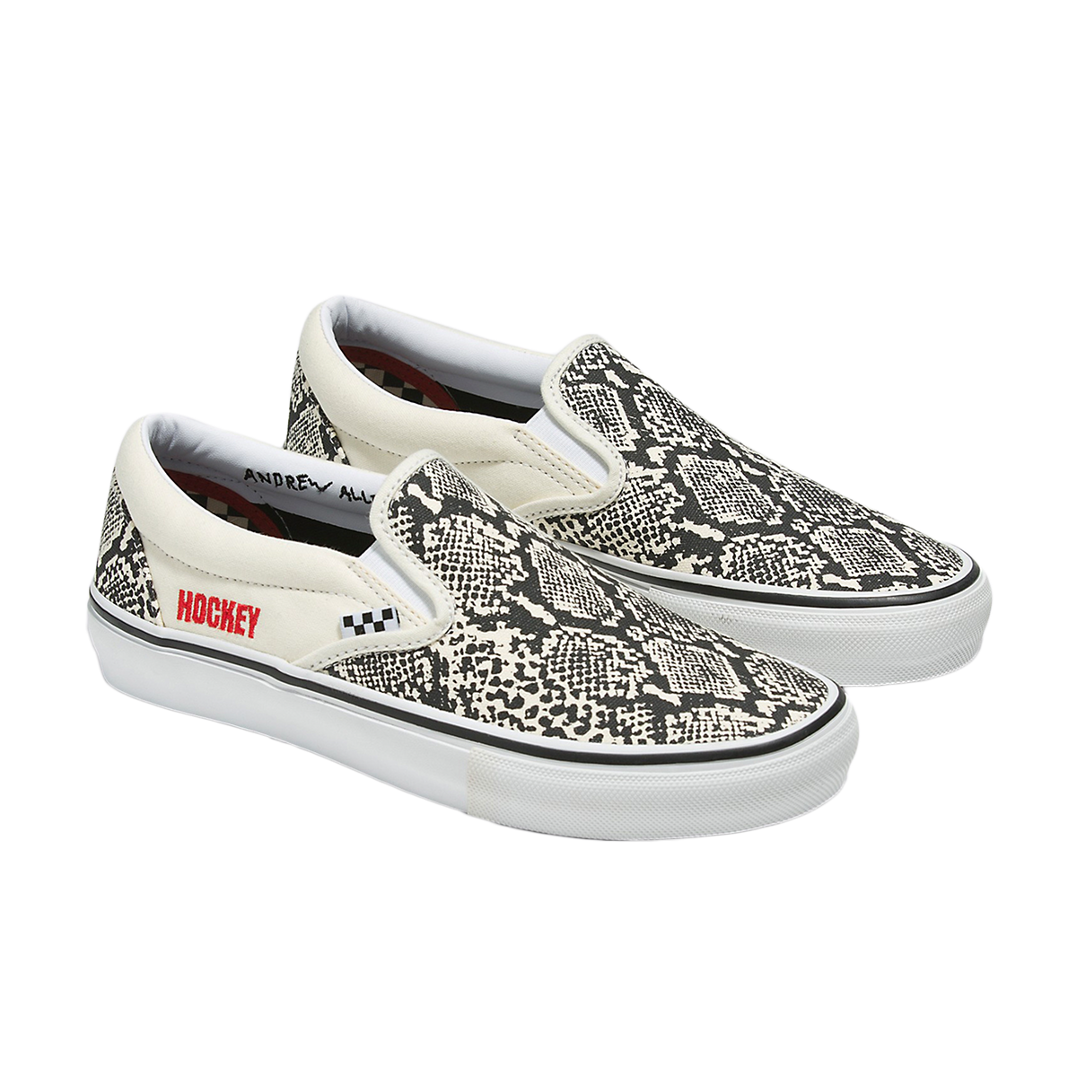 Vans x Hockey Skate Slip On Shoe Snake Skin Directive Boardshop