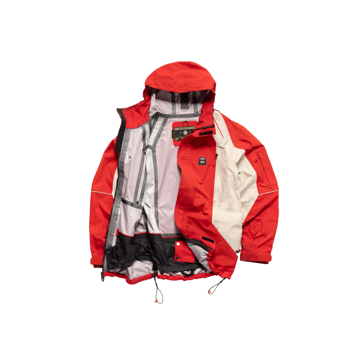 686 2002 X3 Shell Jacket - True Red