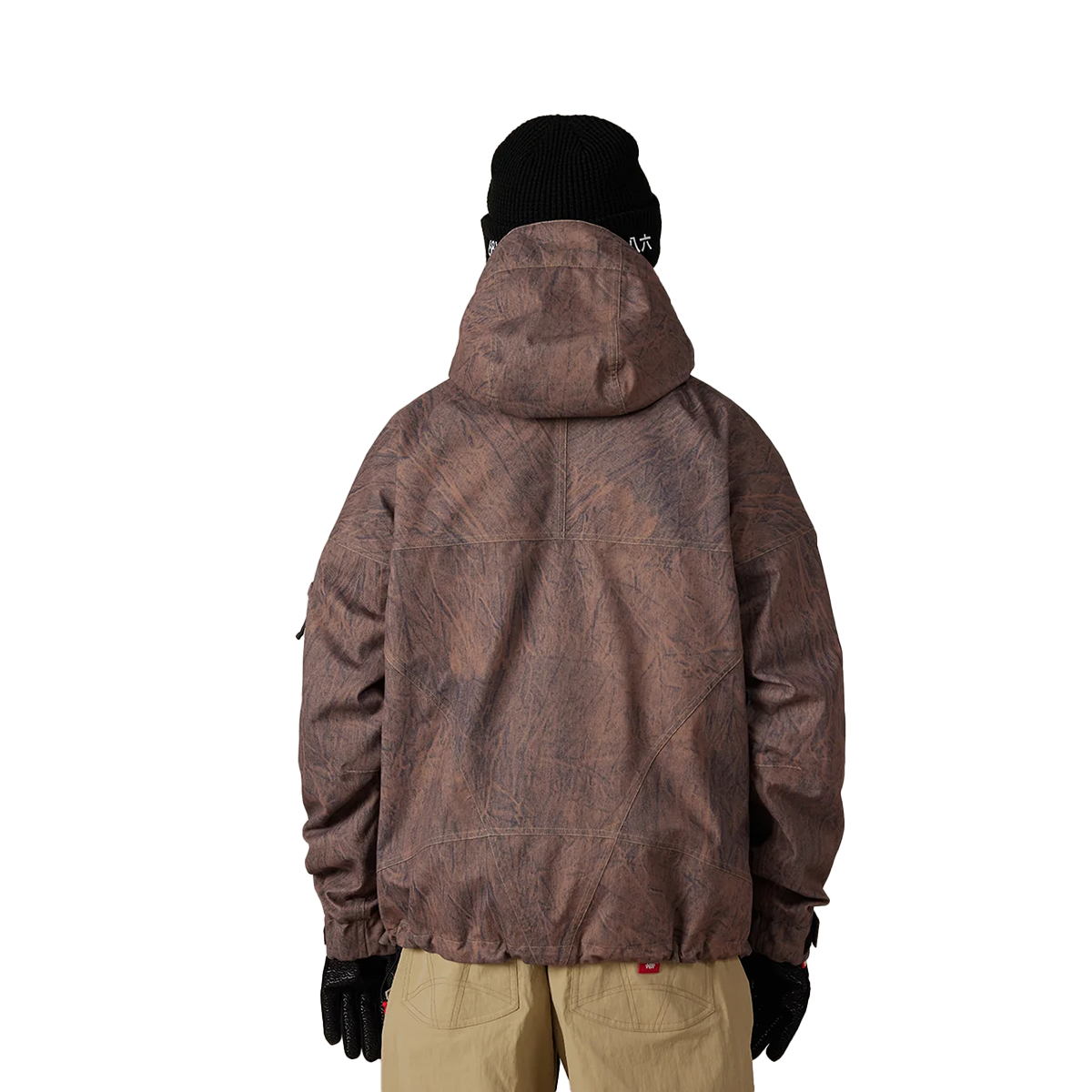686 Dojo Shell Jacket - Brown Crinkle Wash