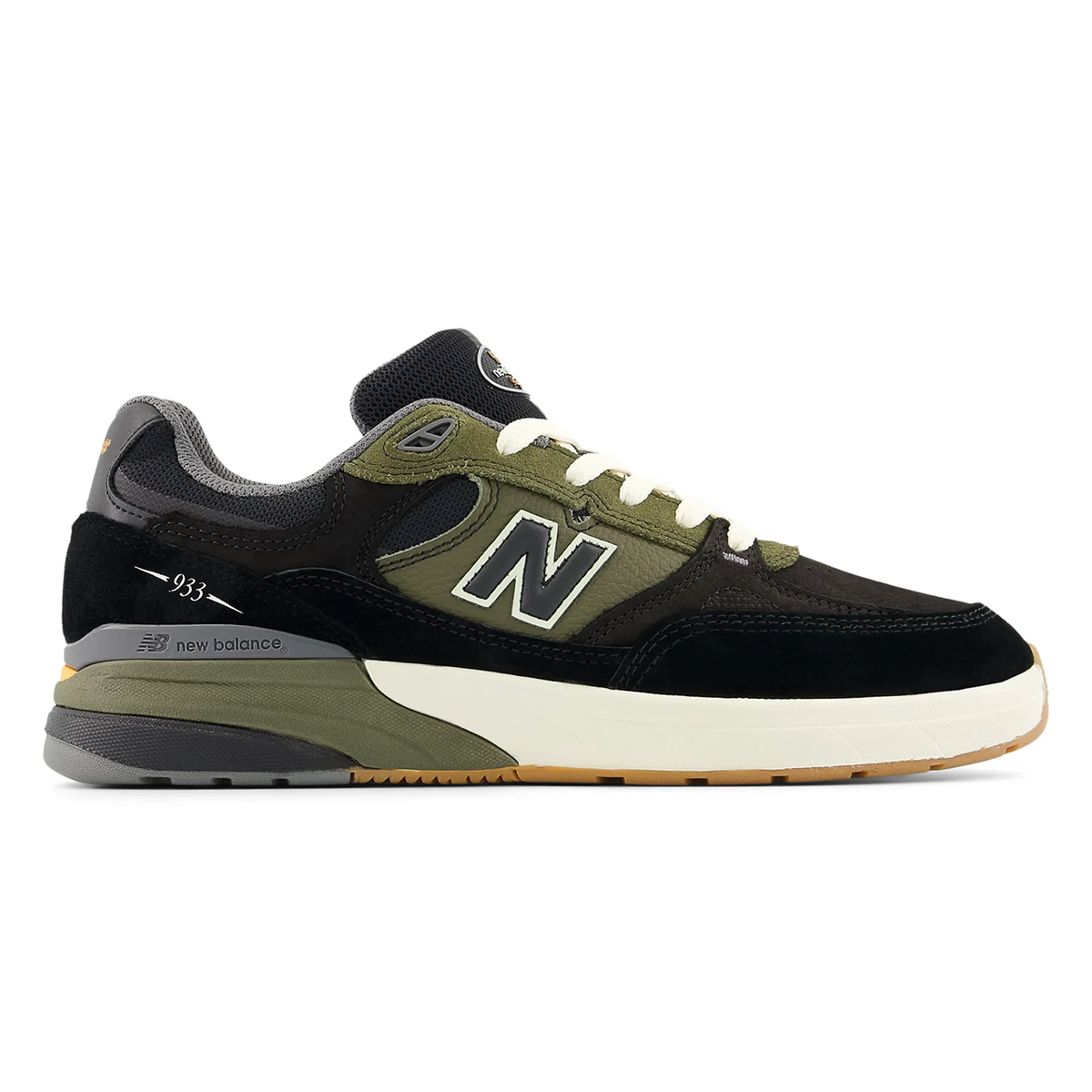 New Balance NM 933 Shoes - Black / Dark Olivine