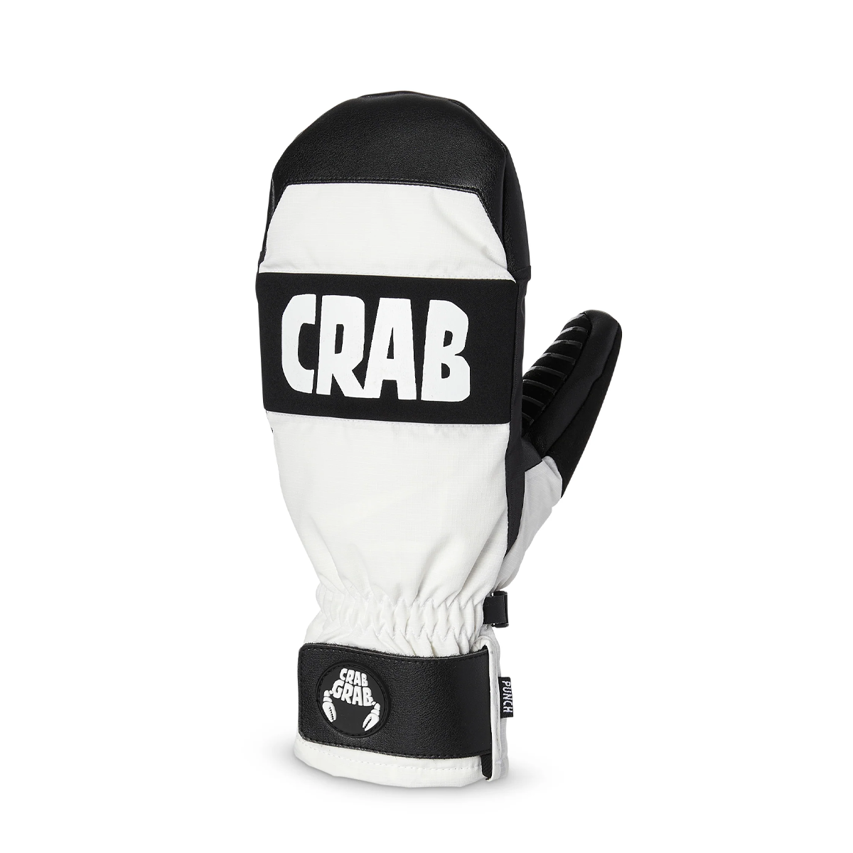 Crab Grab Punch Mittens - White
