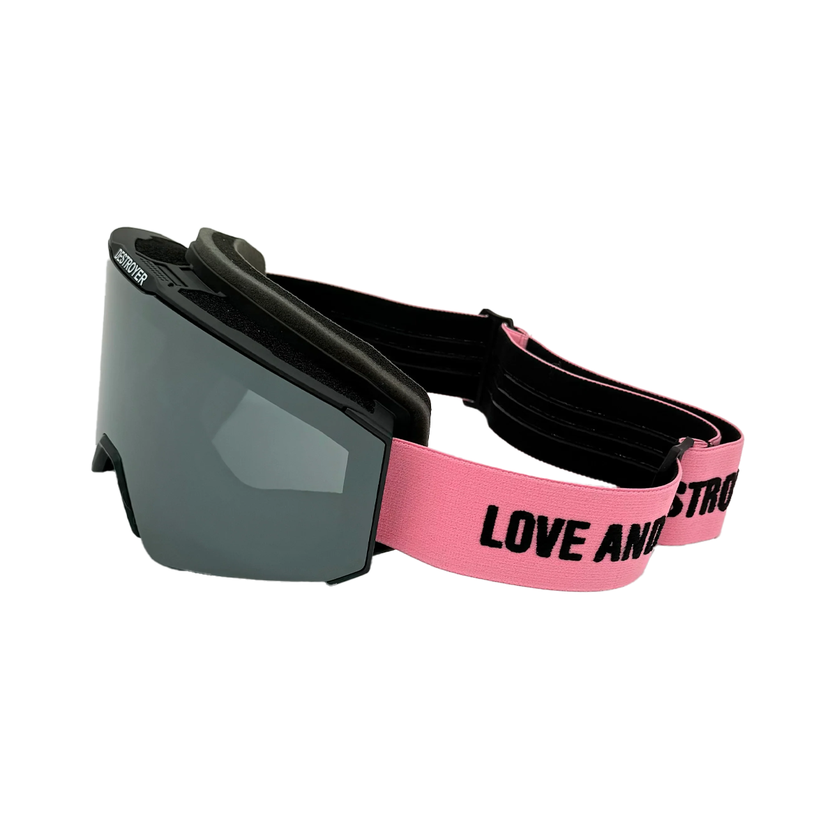 Destroyer Hard Coin Love and Destroy Snow Goggle - Pink/Black