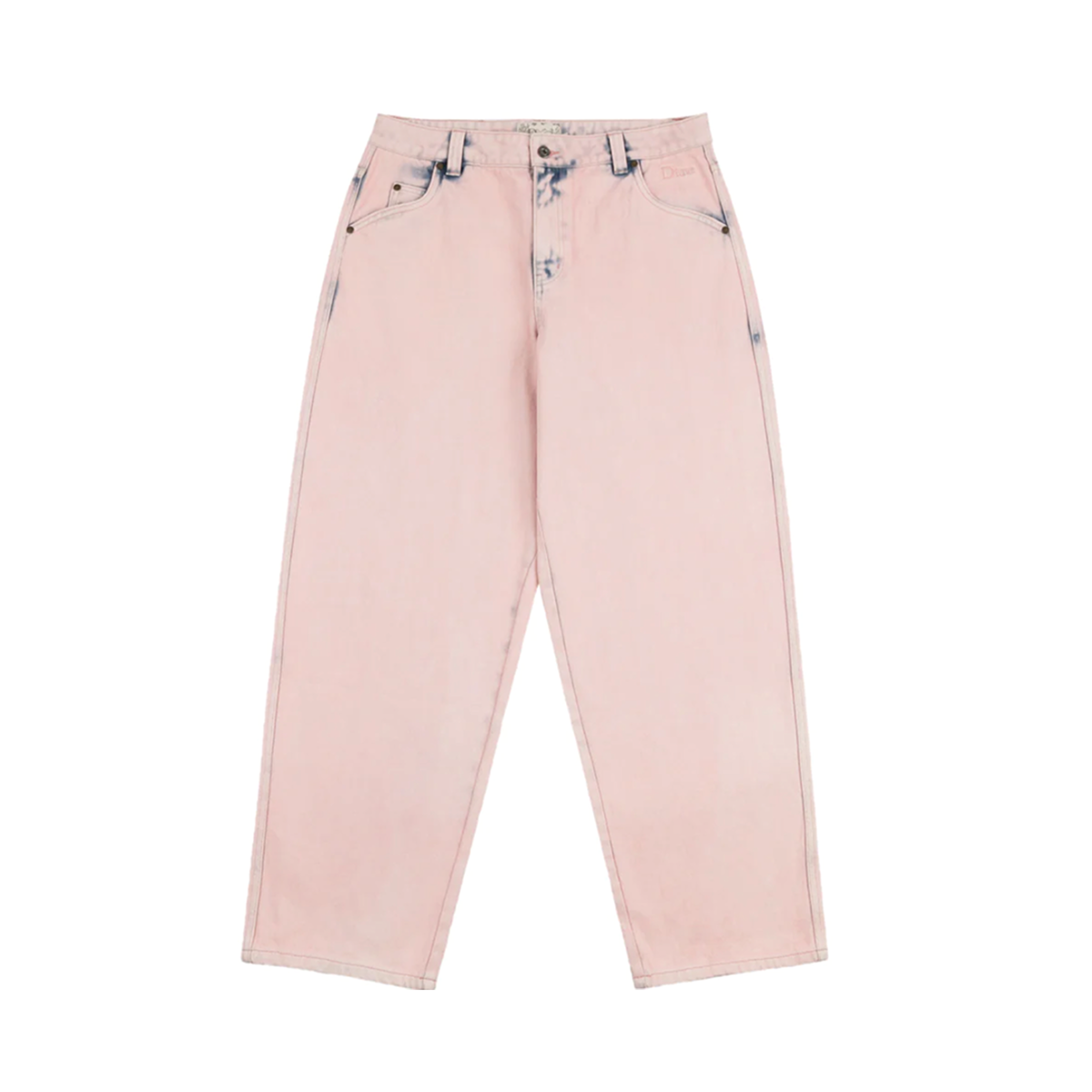 Dime Baggy Denim Pants - Overdyed Pink - Directive Boardshop