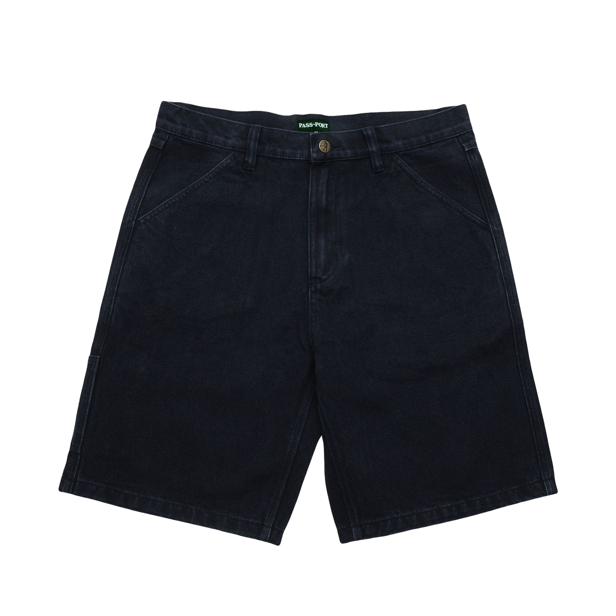 Passport Workers Club Denim Shorts - Washed Black Passport Workers Club Denim Shorts - Washed Black
