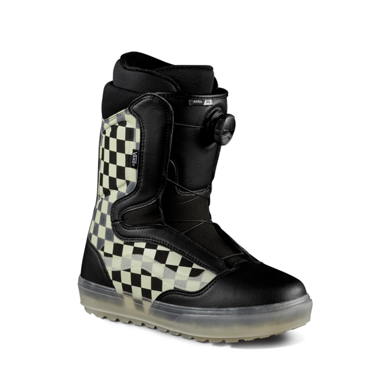 Vans 2024 Aura OG Snowboard Boots Checkerboard Glow Directive