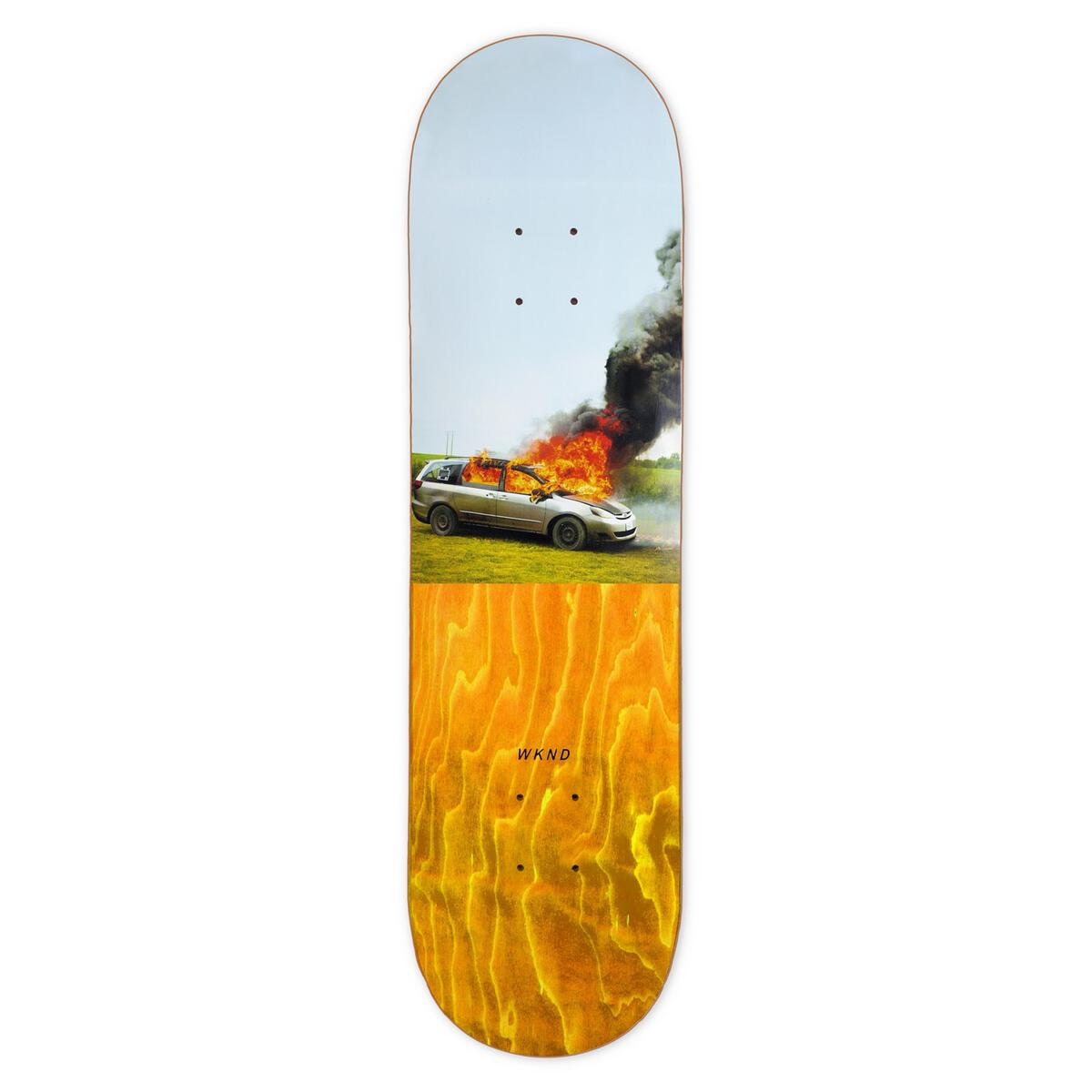 WKND "Van On Fire" Skate Deck - 8.375