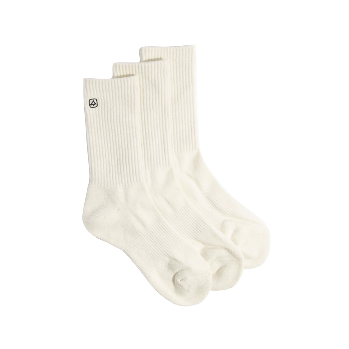 Coal Everyday Crew Three Pack - Solid White