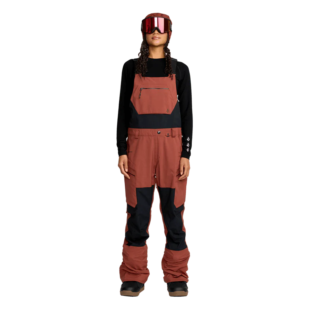 Volcom Womens 2026 Ash Stretch Gore Bib - Henna