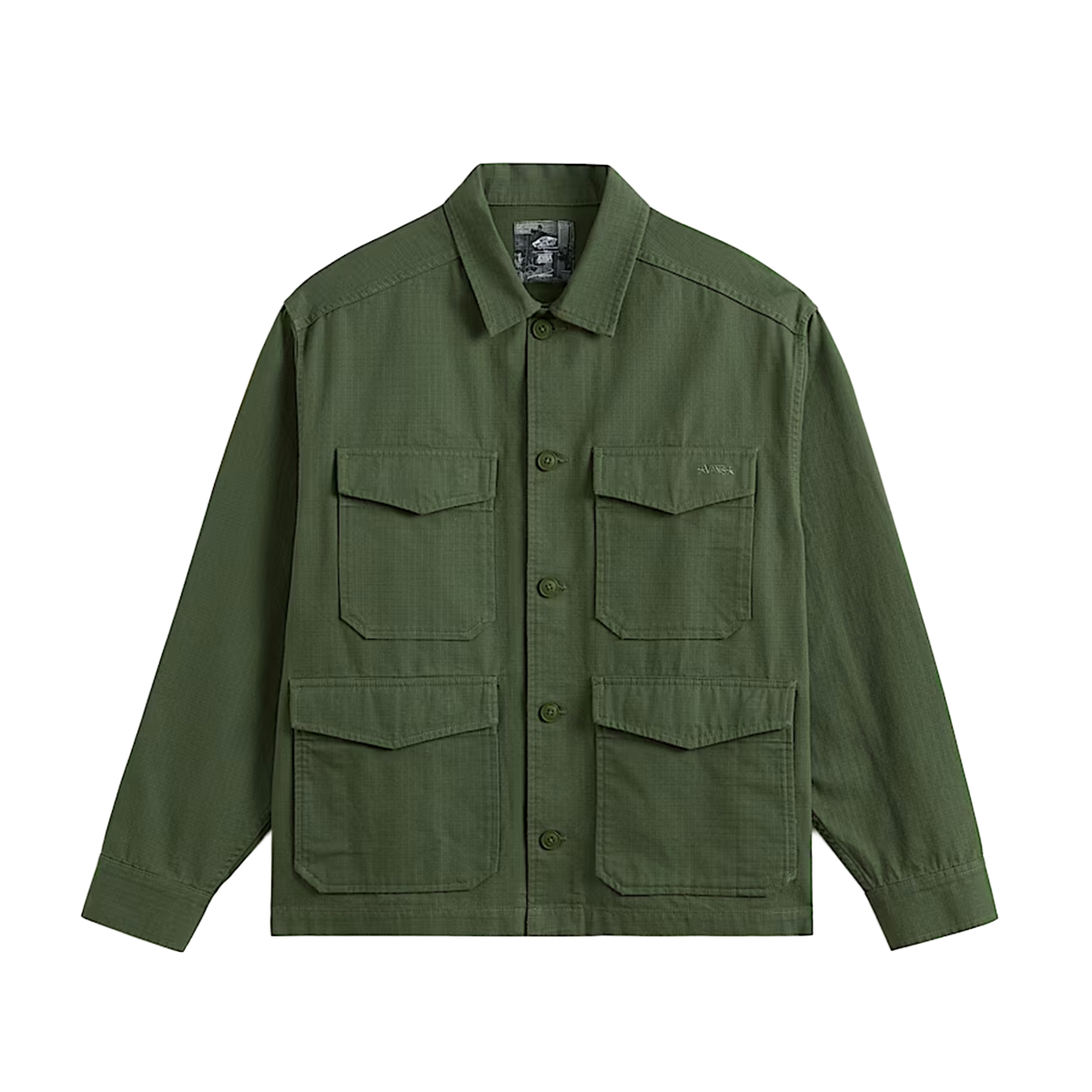 Vans Skate Atiba Military Overshirt - Pine Forest Green