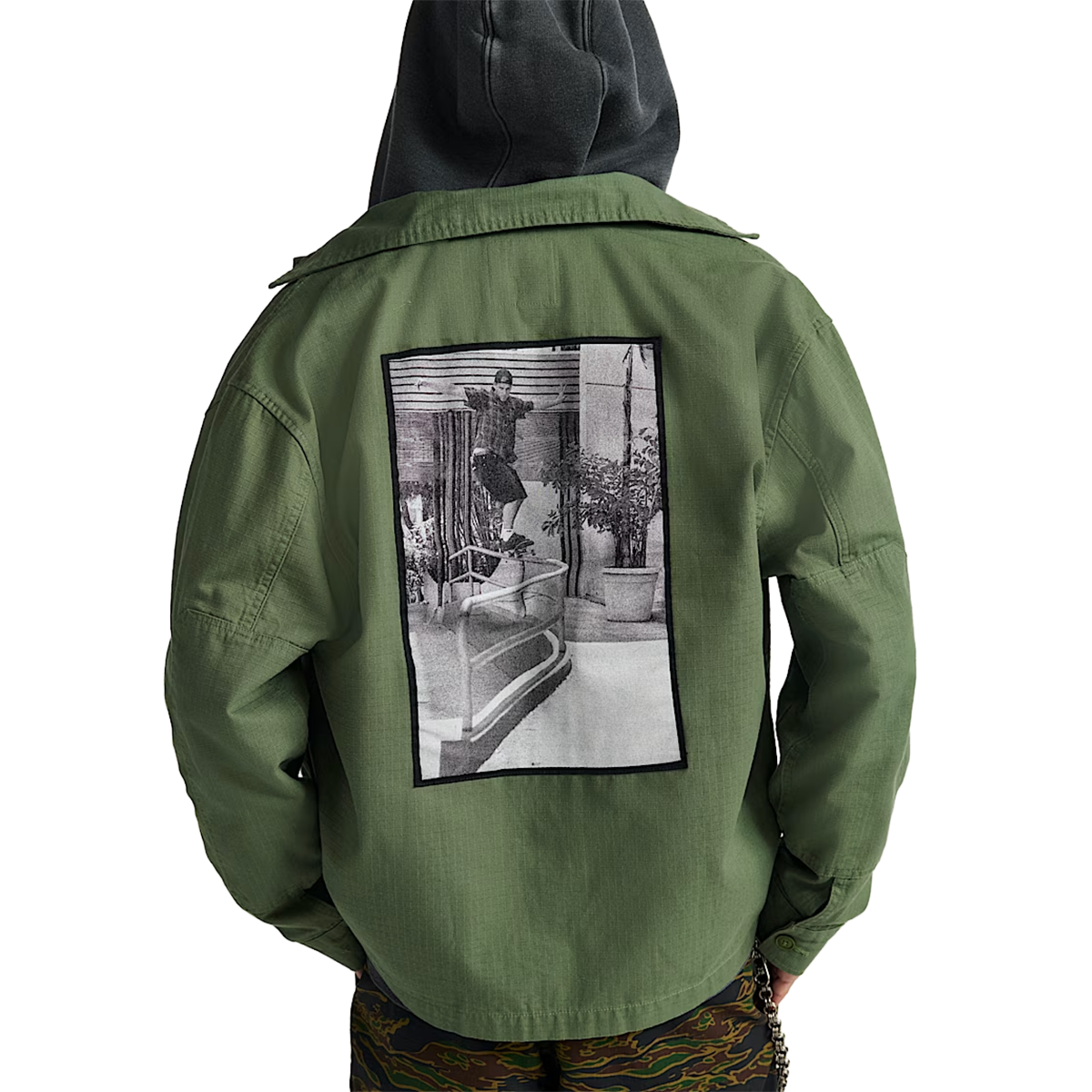 Vans Skate Atiba Military Overshirt - Pine Forest Green