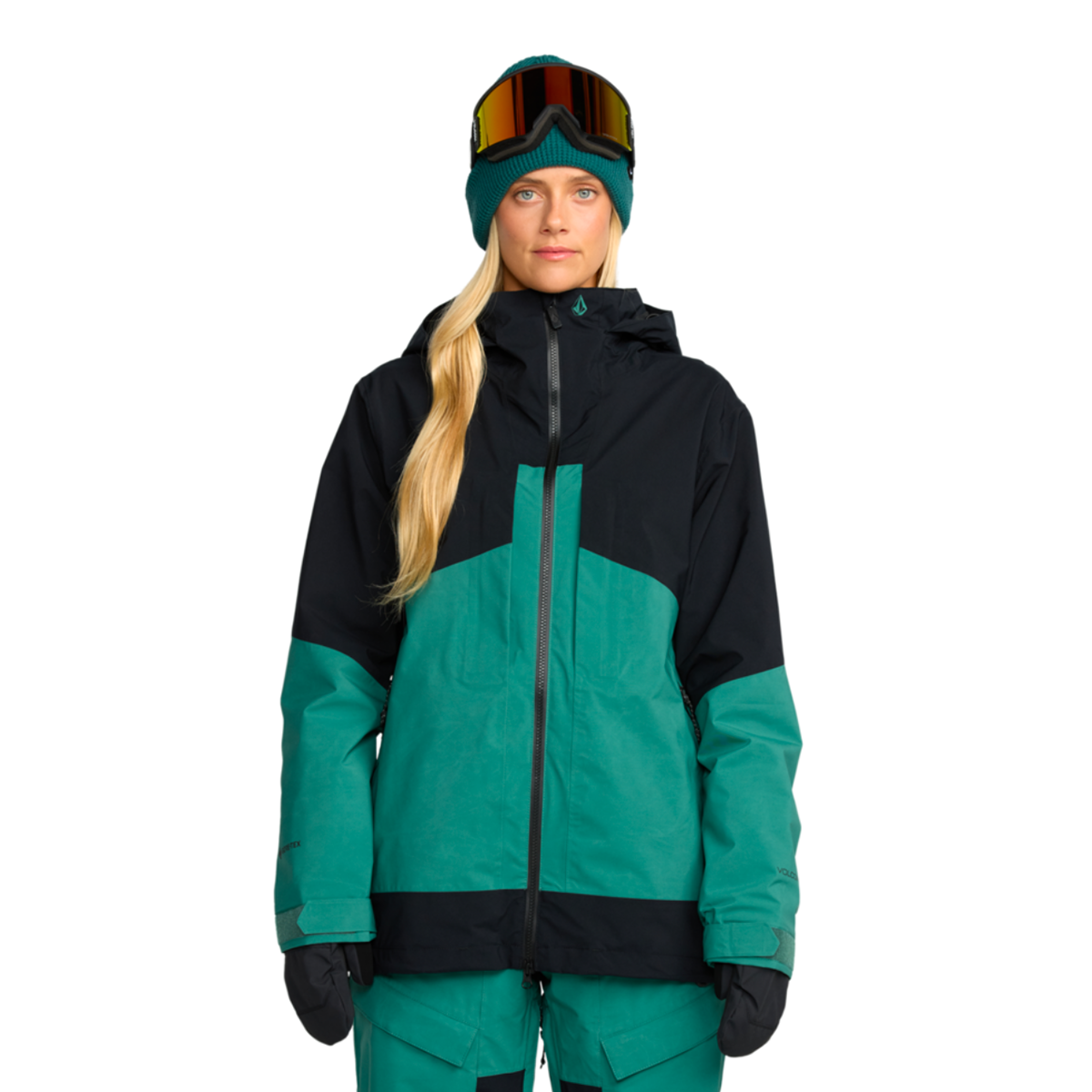 2026 SAMPLE Volcom Women's AT Stretch Gore-Tex Snow Jacket - Spruce Green