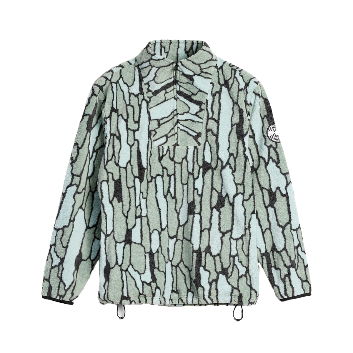 Autumn Vortex Fleece - Bark Camo