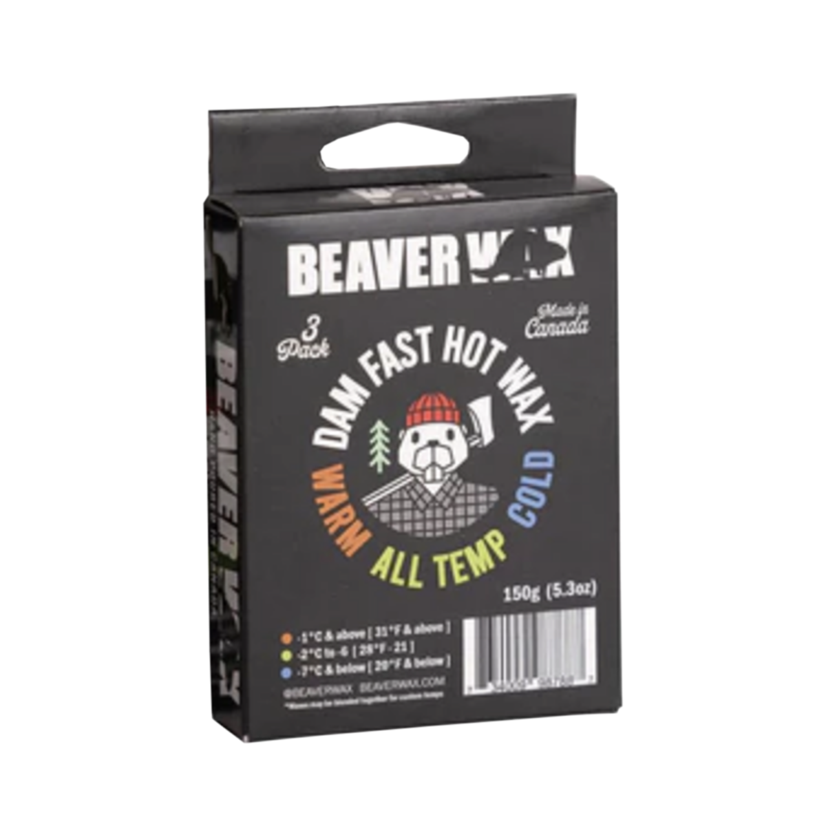 Beaver 160G 3-Pack Damfast Snow Wax