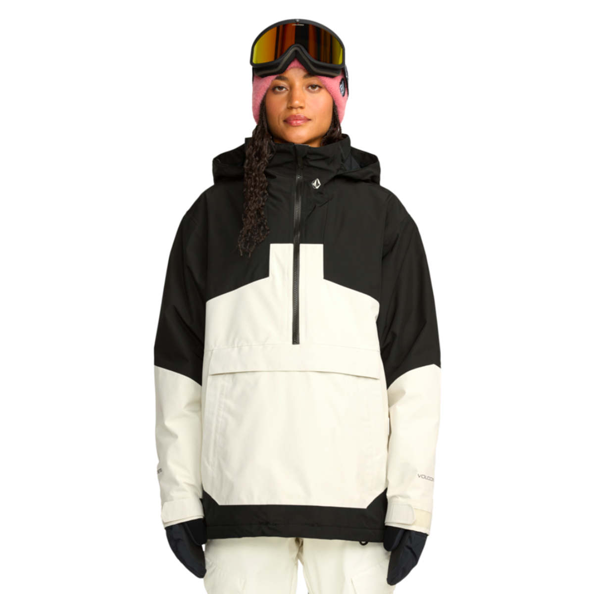 2026 SAMPLE Volcom Women's Fern Ins Gore Pullover Snow Jacket - Bone