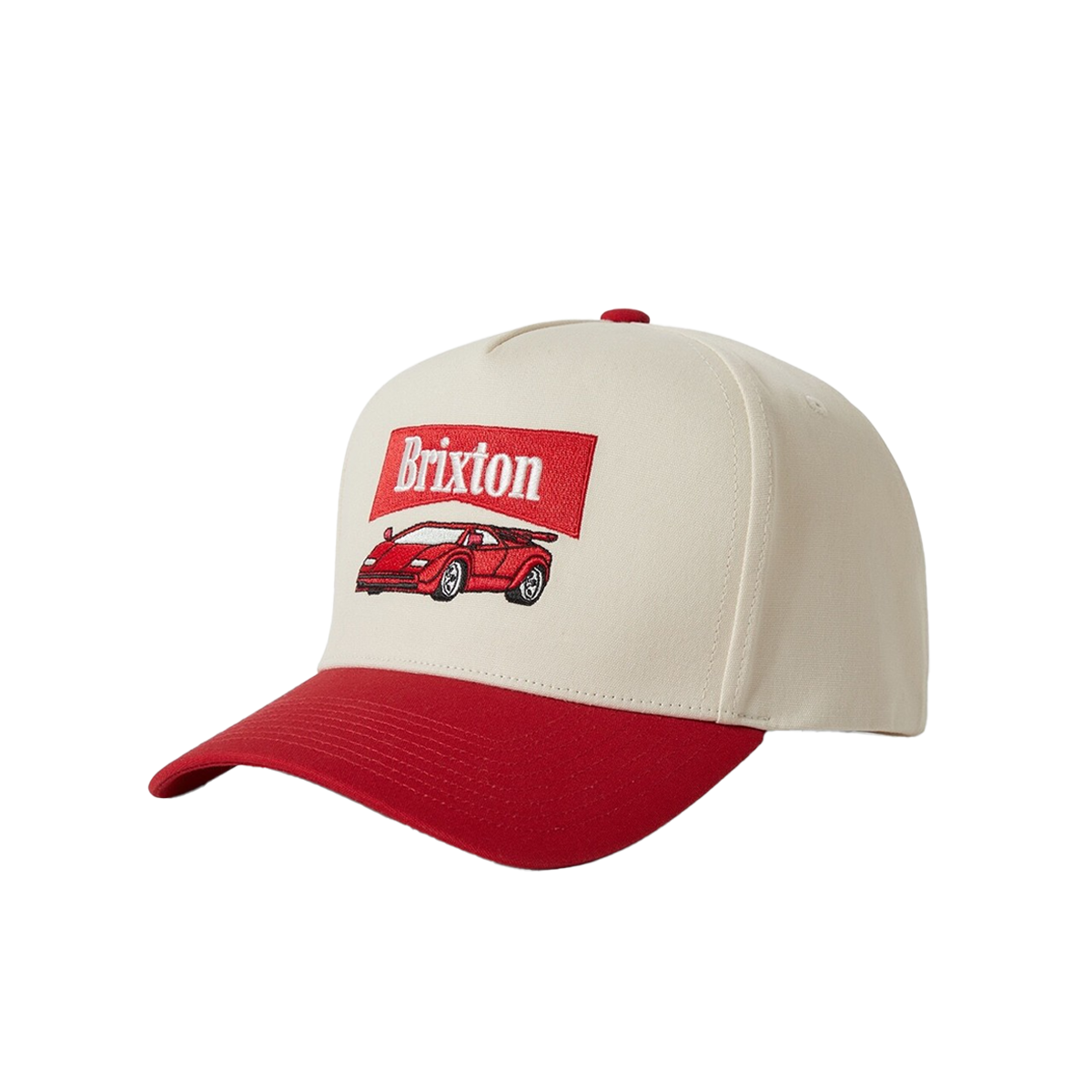 Brixton Champion Snapback Hat - Rush/White