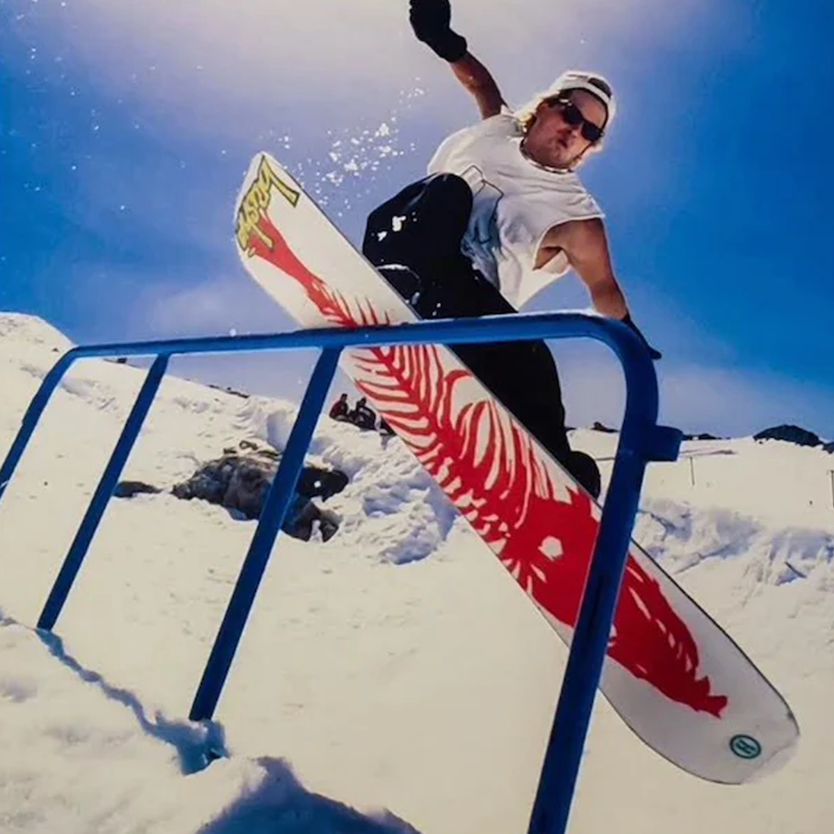 45RPM Vintage Jeff Brushie Snowboarding T-Shirt - White