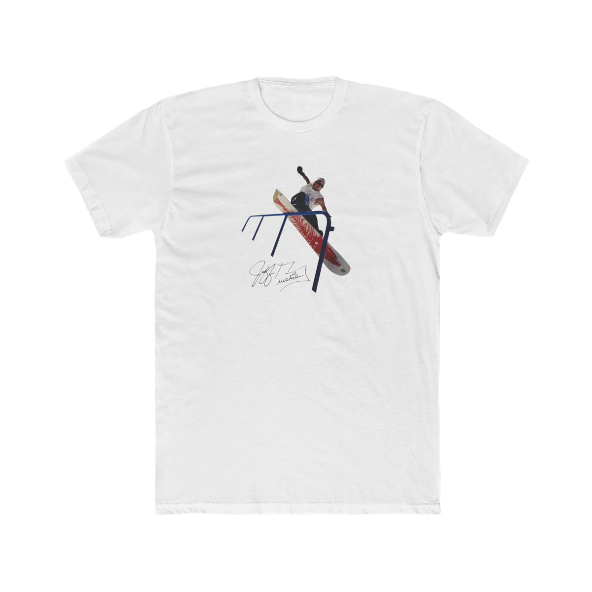 45RPM Vintage Jeff Brushie Snowboarding T-Shirt - White