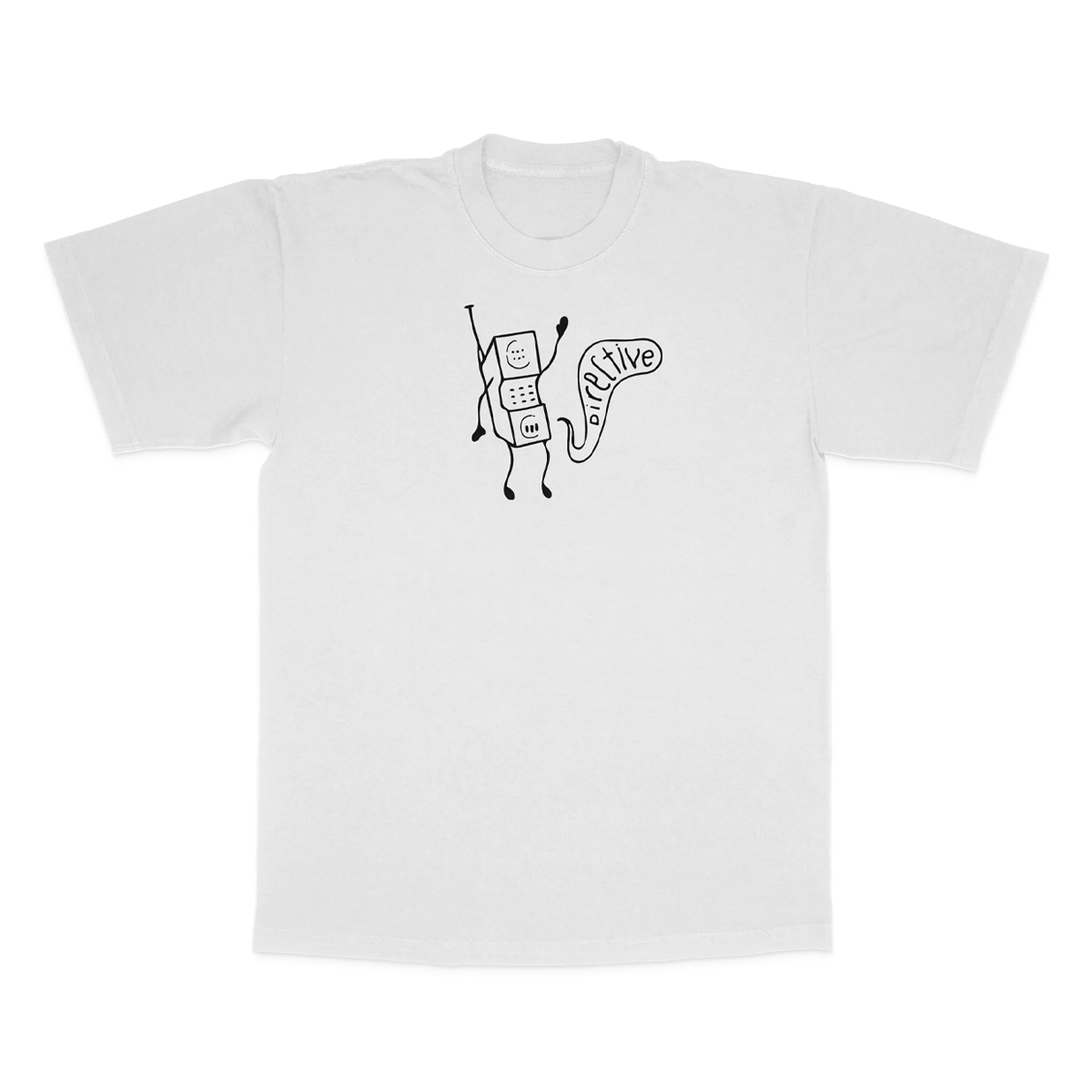 Directive Call Me T-Shirt - White
