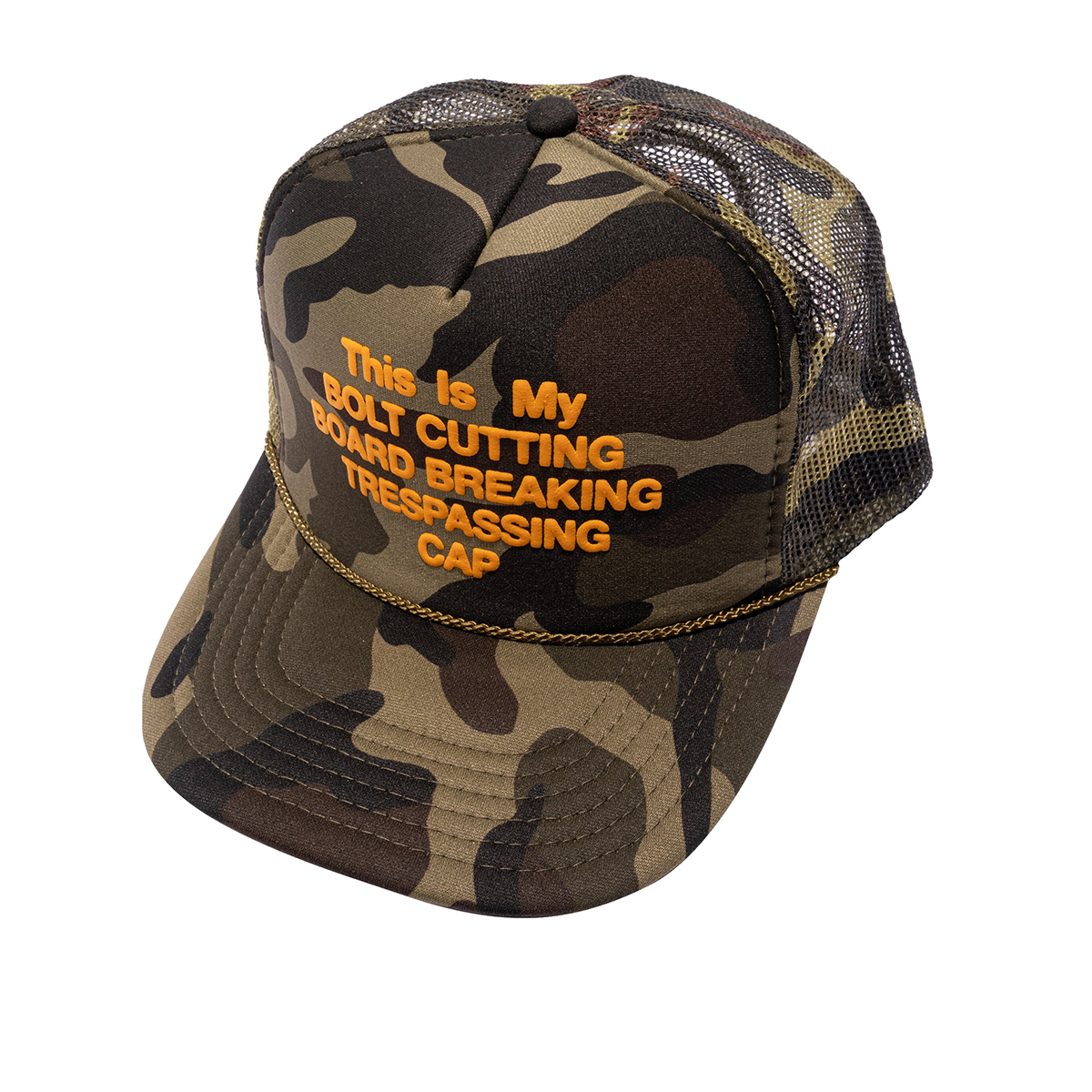 Deathwish Trespassing Camo Trucker Hat - Camo