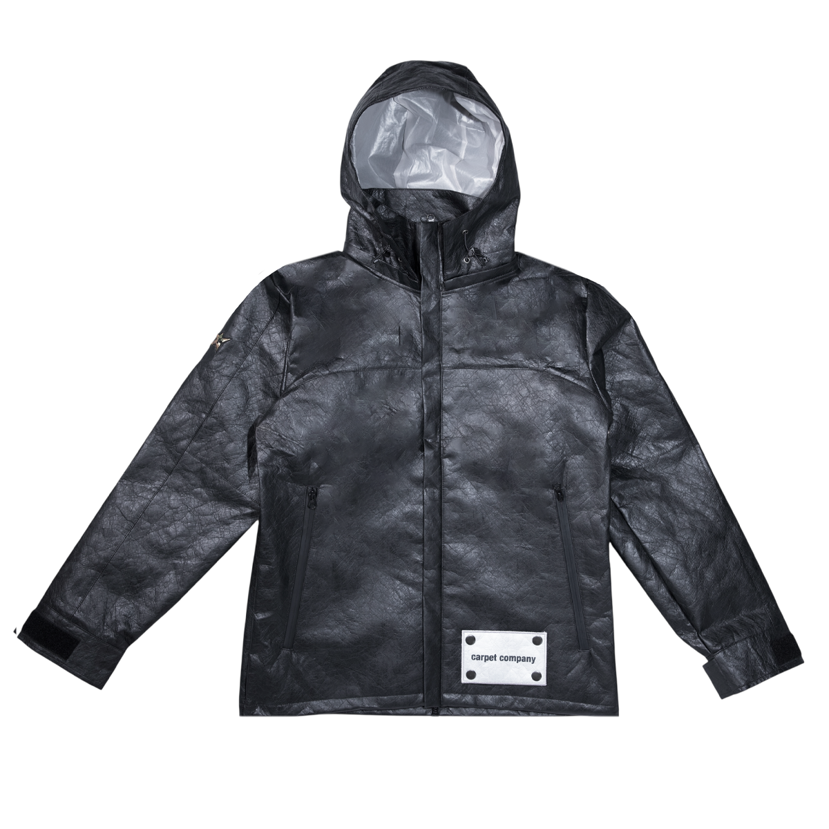 Carpet Tyvek Rain Jacket - Black