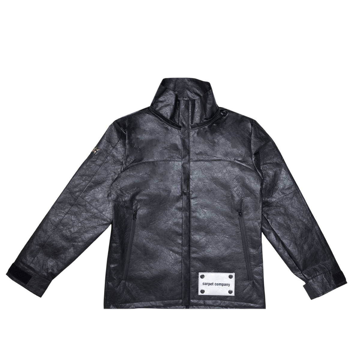 Carpet Tyvek Rain Jacket - Black