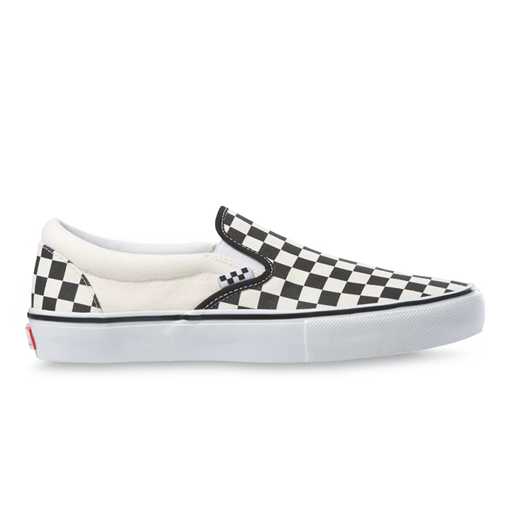 Vans Skate Slip-On Checkerboard Shoe - Black / White