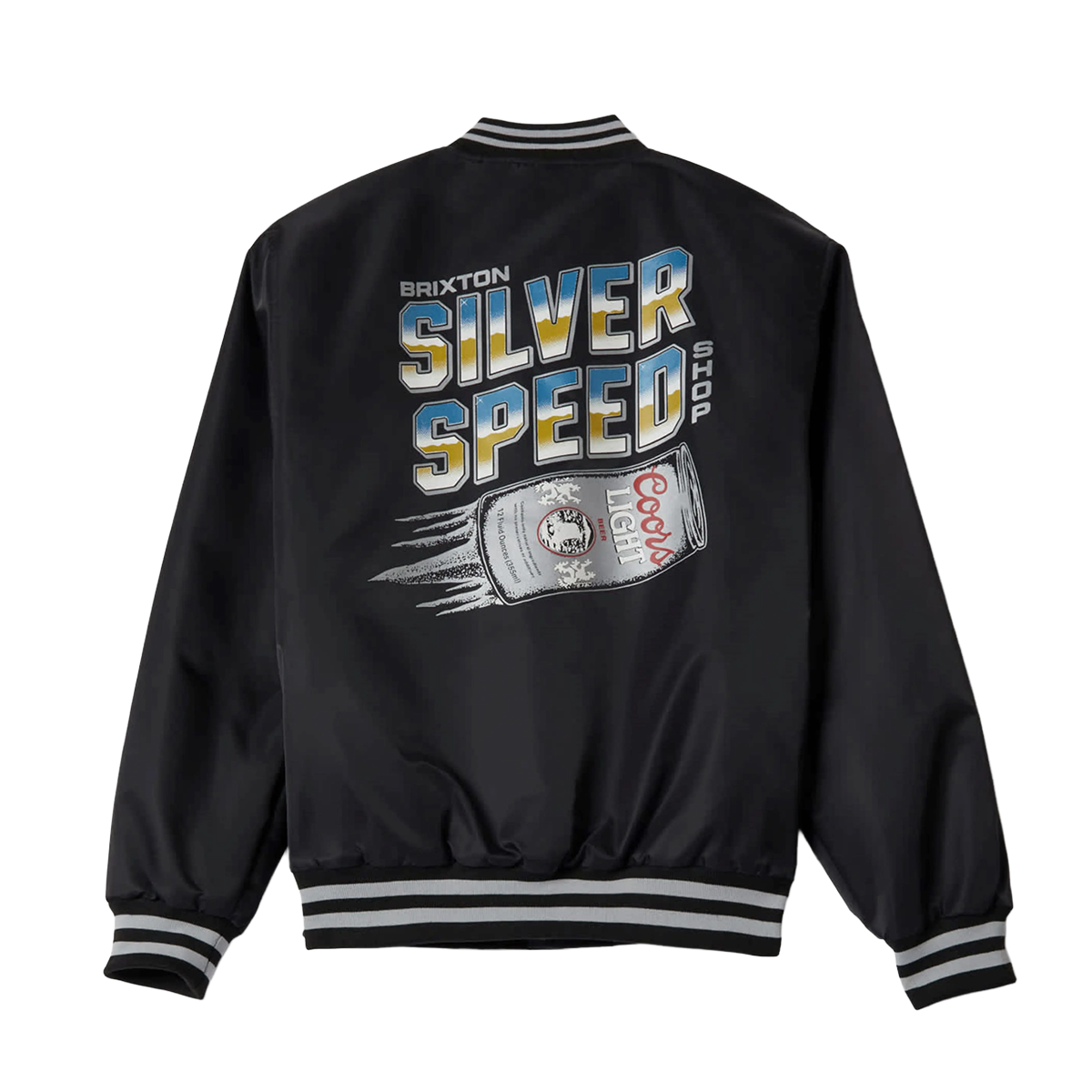 Brixton x Coors Light Silver Speed Shop Jacket - Black / Silver
