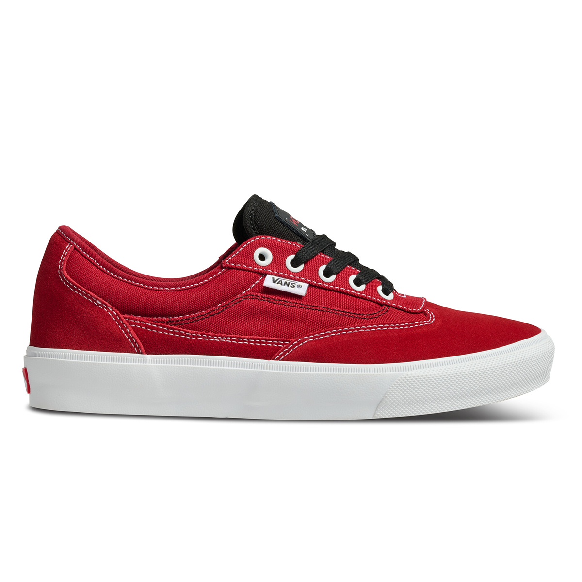 Vans Skate Curren Caples Shoes - Red / White
