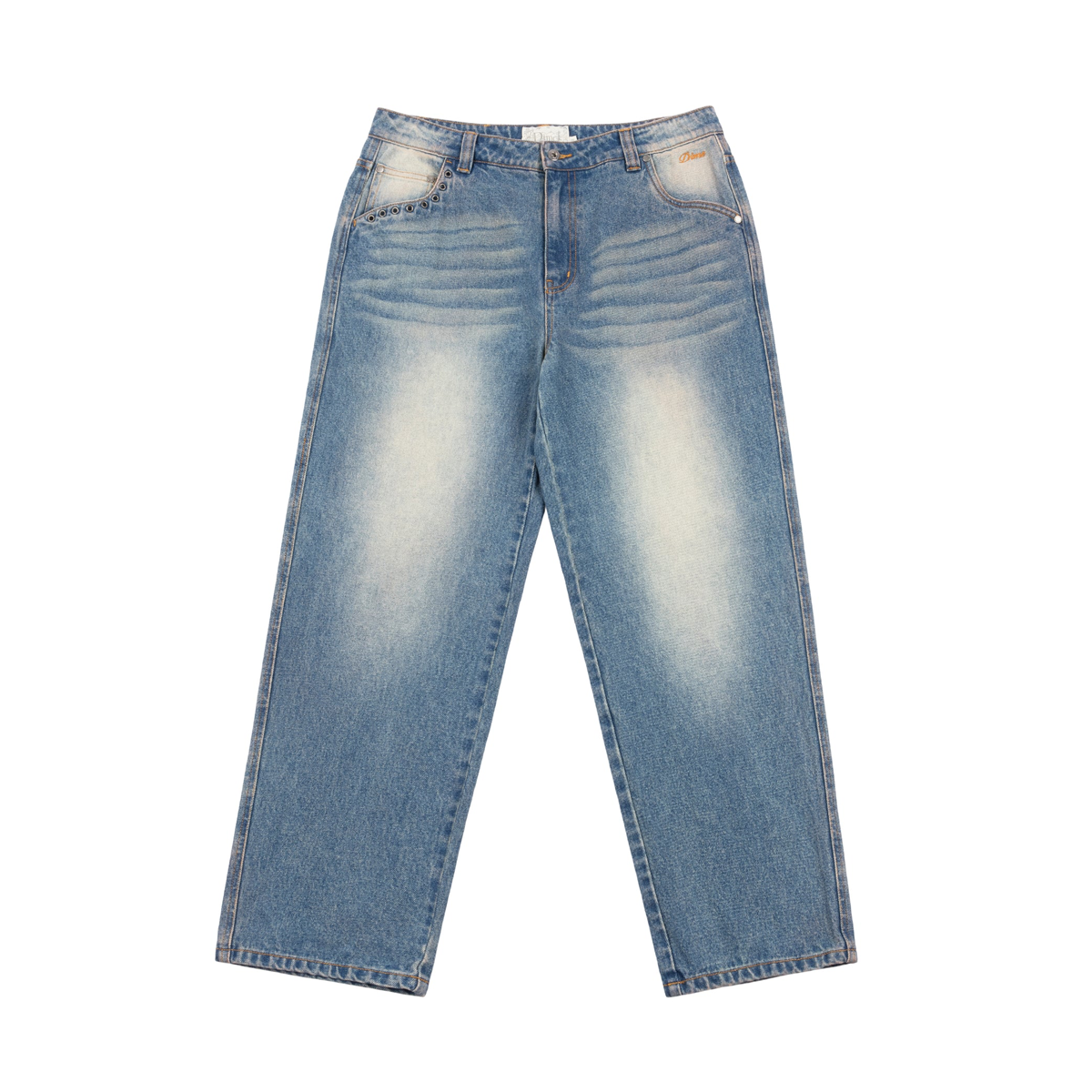 Dime Classic Relaxed Denim Jeans - Sandblasted Indigo - Directive 