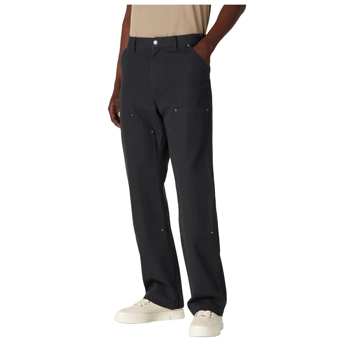 Dickies Relaxed Fit Double Knee Duck Pants - Black