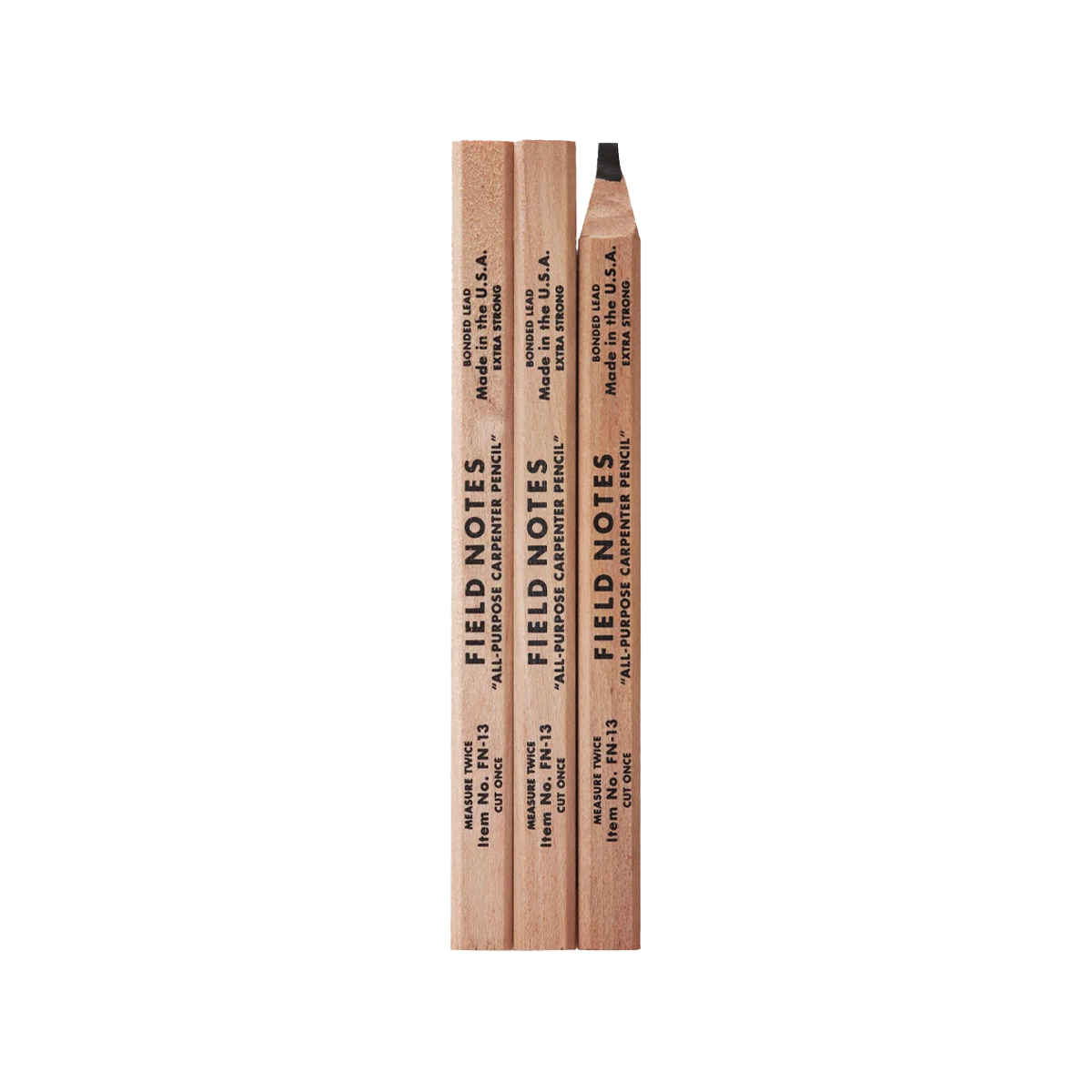 Field Carpenter Pencils 3-Pack - Assorted Colors