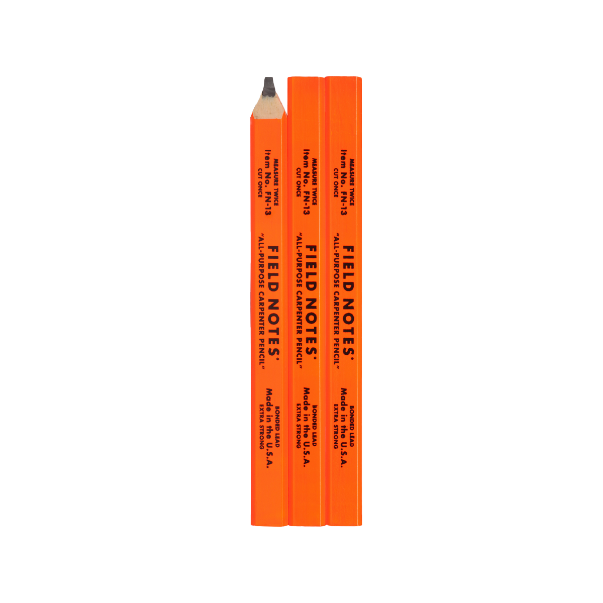 Field Carpenter Pencils 3-Pack - Assorted Colors