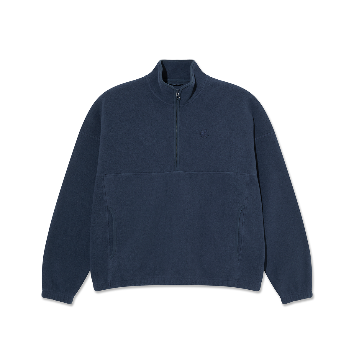 Polar Ivan Half Zip Sweatshirt - Grey Blue