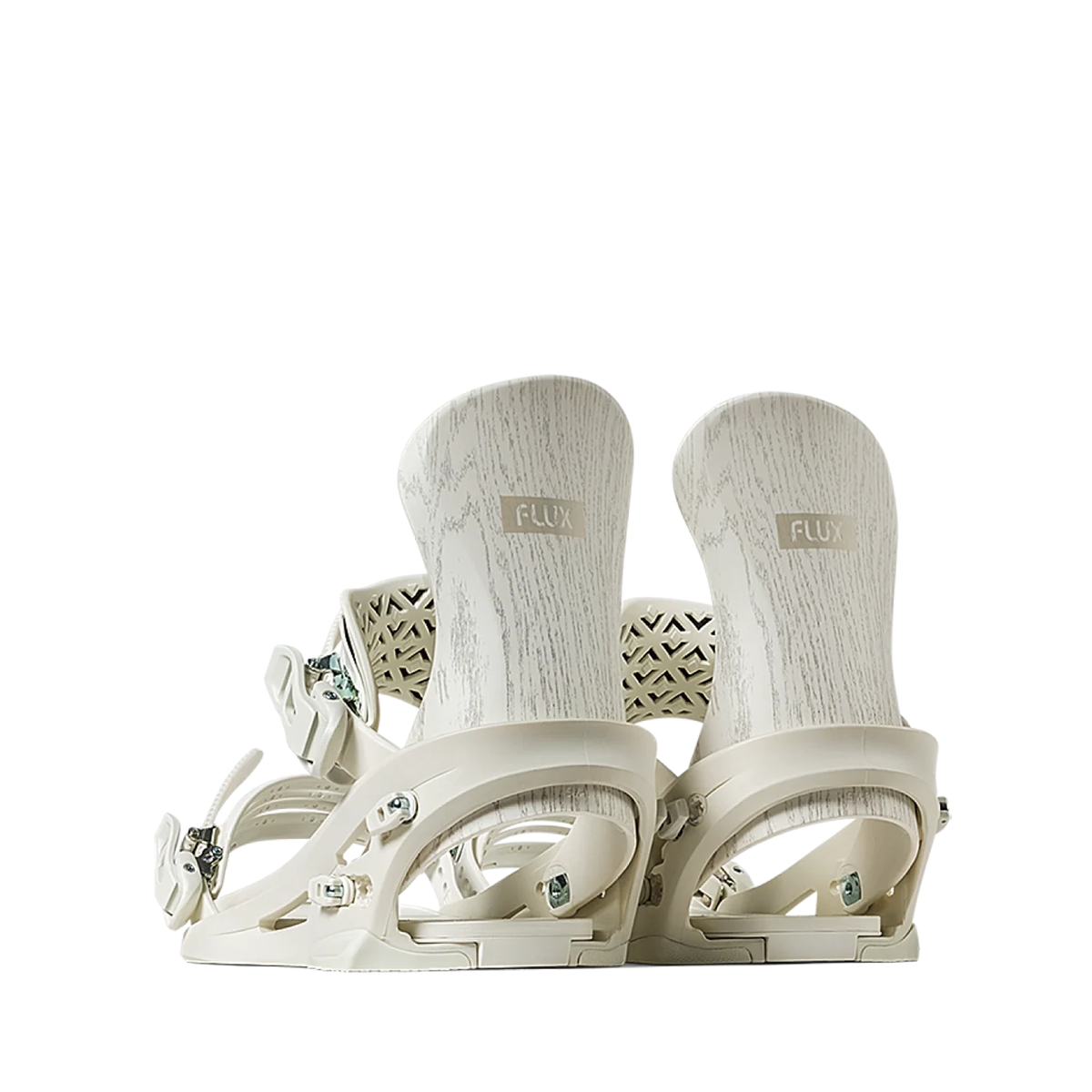 Flux 2026 SR Snowboard Bindings - White Wood