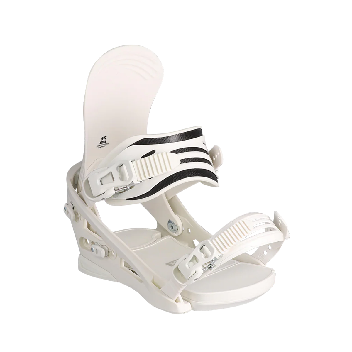 Flux 2026 SR Snowboard Bindings - White Wood