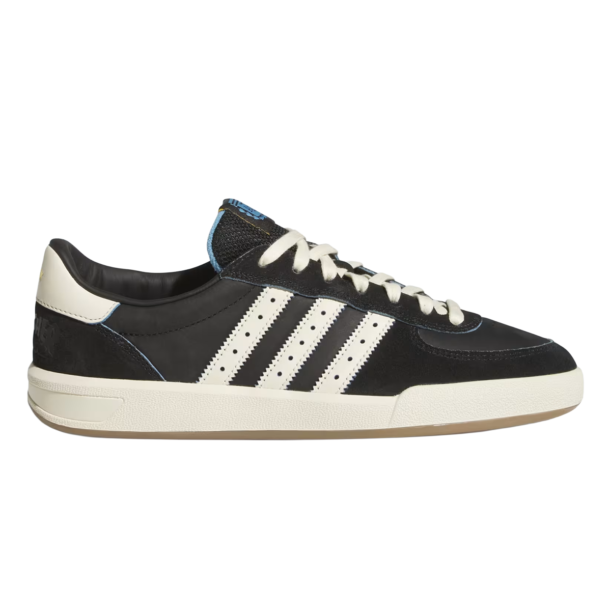 Adidas Glenburn x Argentina x Thrasher Shoes - Core Black / Cream White / Gum