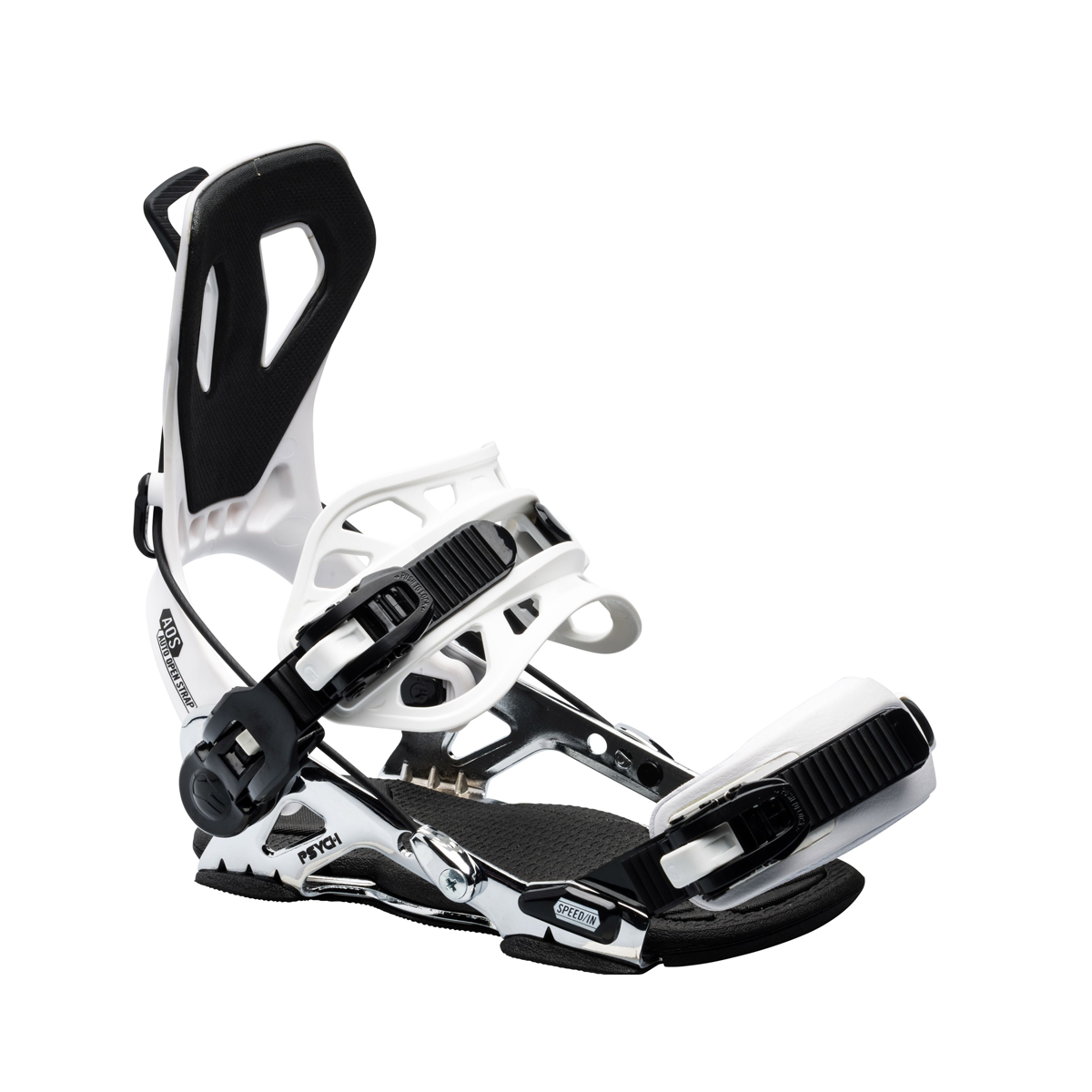 GNU 2026 Psych Snowboard Bindings - White