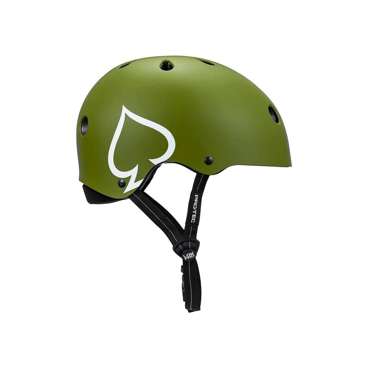 Pro Tec LOW PRO Certified Helmet - Matte Army Green