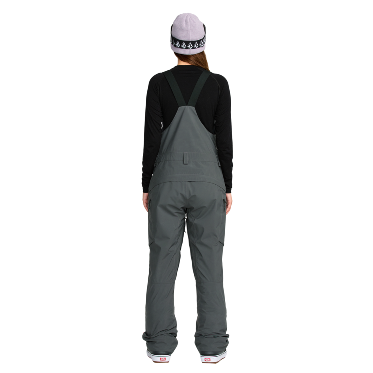2026 SAMPLE Volcom Women's Ash Stretch Gore Bib Overall - Dark Grey