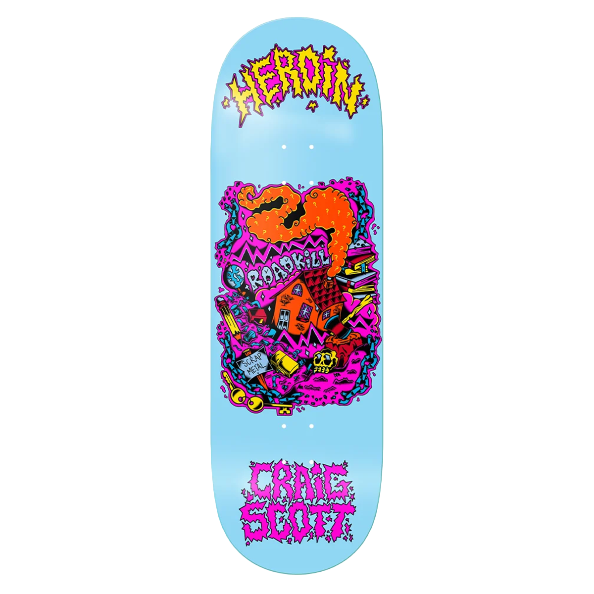 Heroin Craig Questions Scrap Skate Deck - 10.0