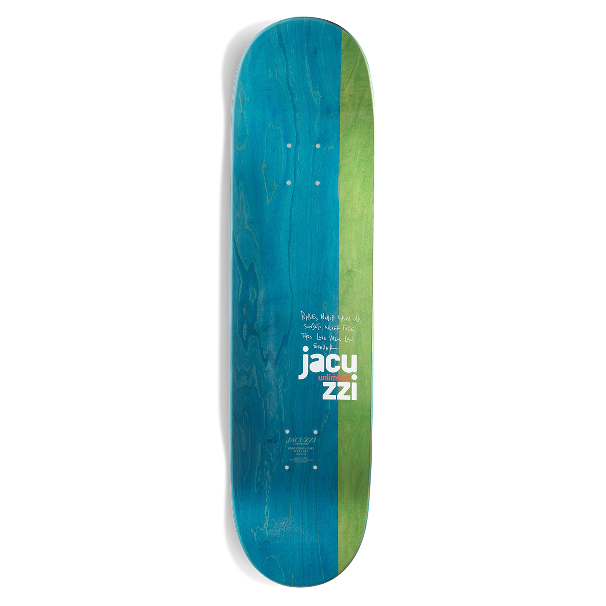 Jacuzzi Unlimited Flavor Skate Deck - 8.0