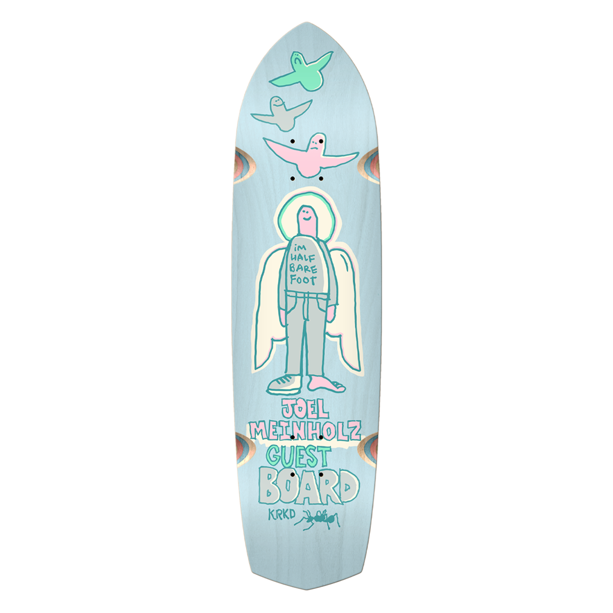 Krooked Joel Guest Pro Zag Skate Deck - 8.62