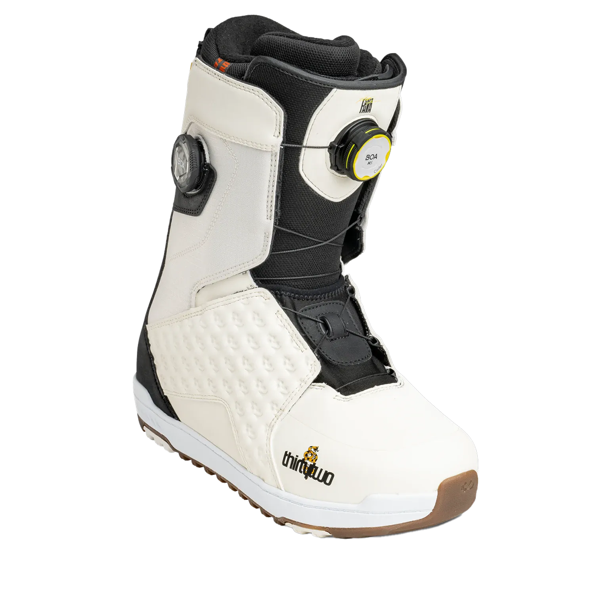 ThirtyTwo Lashed Db Fava Snowboard Boot - White / Black / Yellow