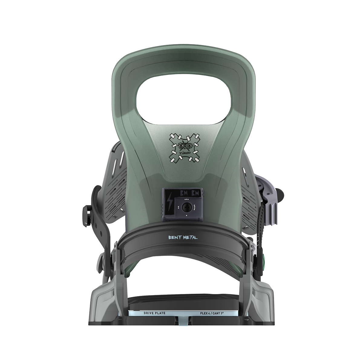 Bent Metal 2026 Logic Snowboard Bindings - Grey