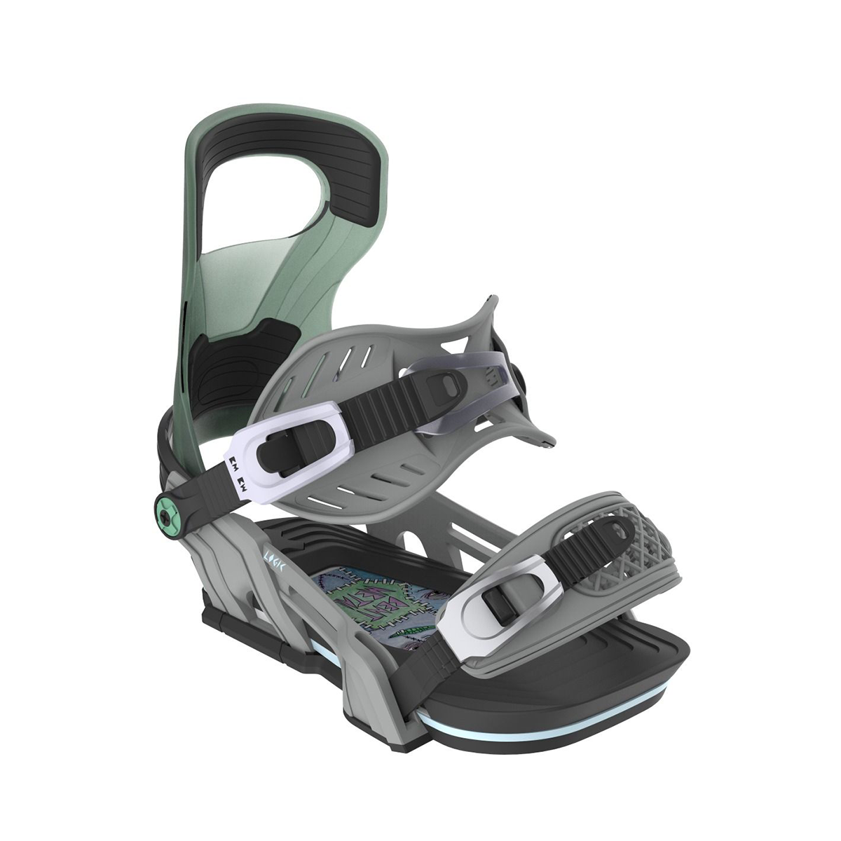 Bent Metal 2026 Logic Snowboard Bindings - Grey