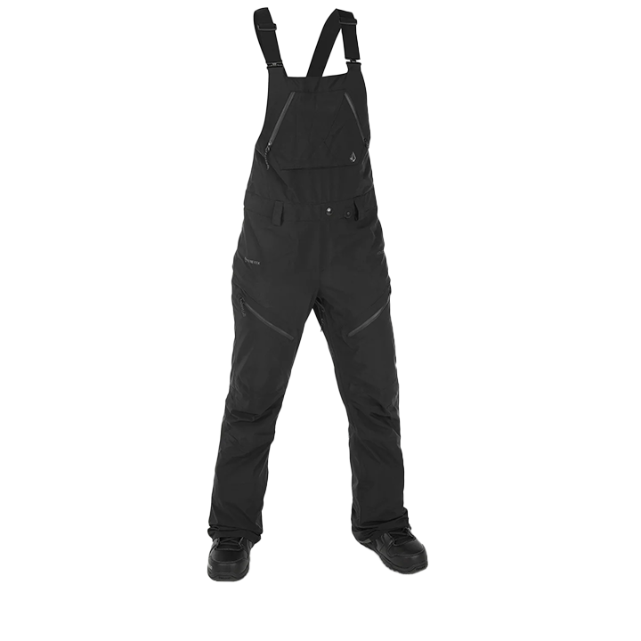 Volcom Women's Elm Stretch Gore Bib Overalls - Black