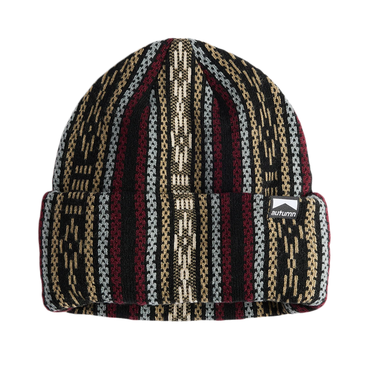 Autumn Landscape Beanie - Merlot