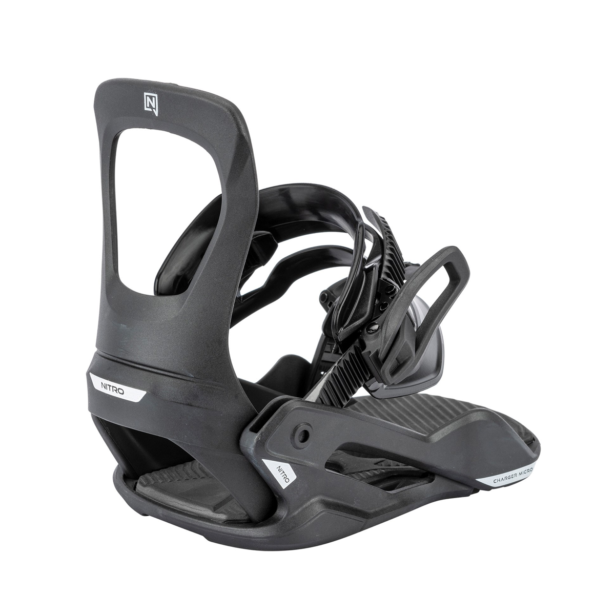 Nitro Youth 2026 Charger Micro Snowboard Bindings - Ultra Black